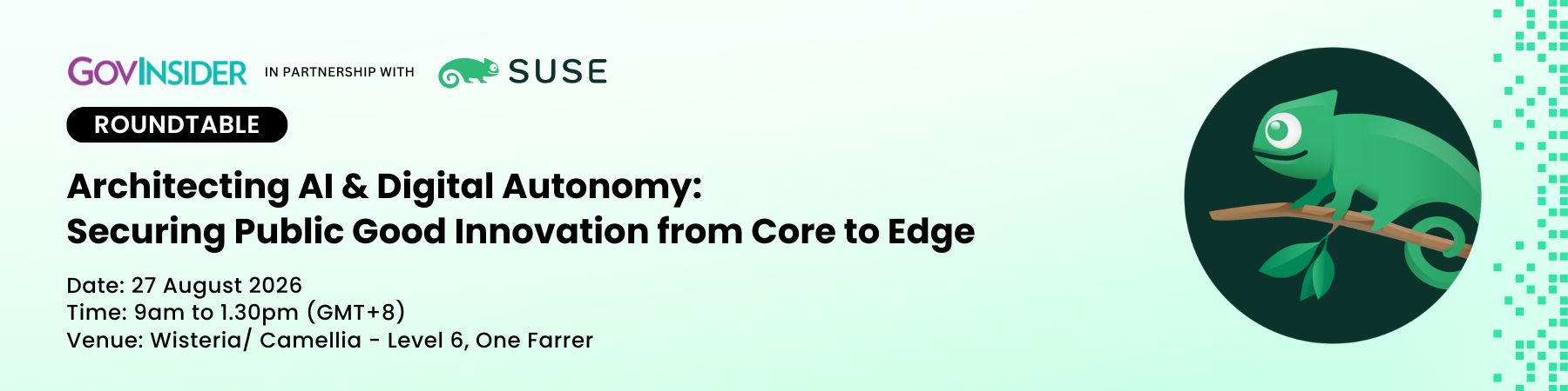 event banner for Architecting AI & Digital Autonomy: Securing Public Good Innovation from Core to Edge 